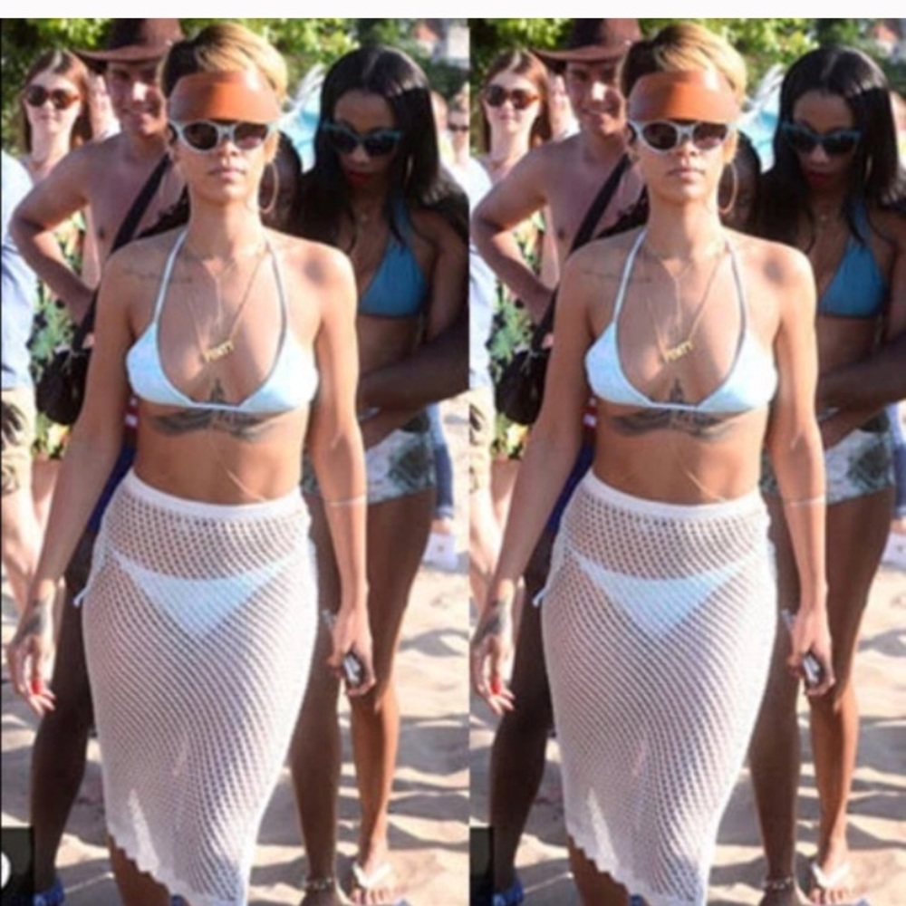 NWOT fishnet cover up as seen on Rhi Rhi